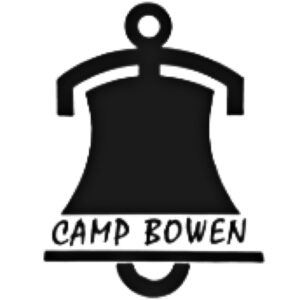 The Camp Bowen logo: A bell with the words 